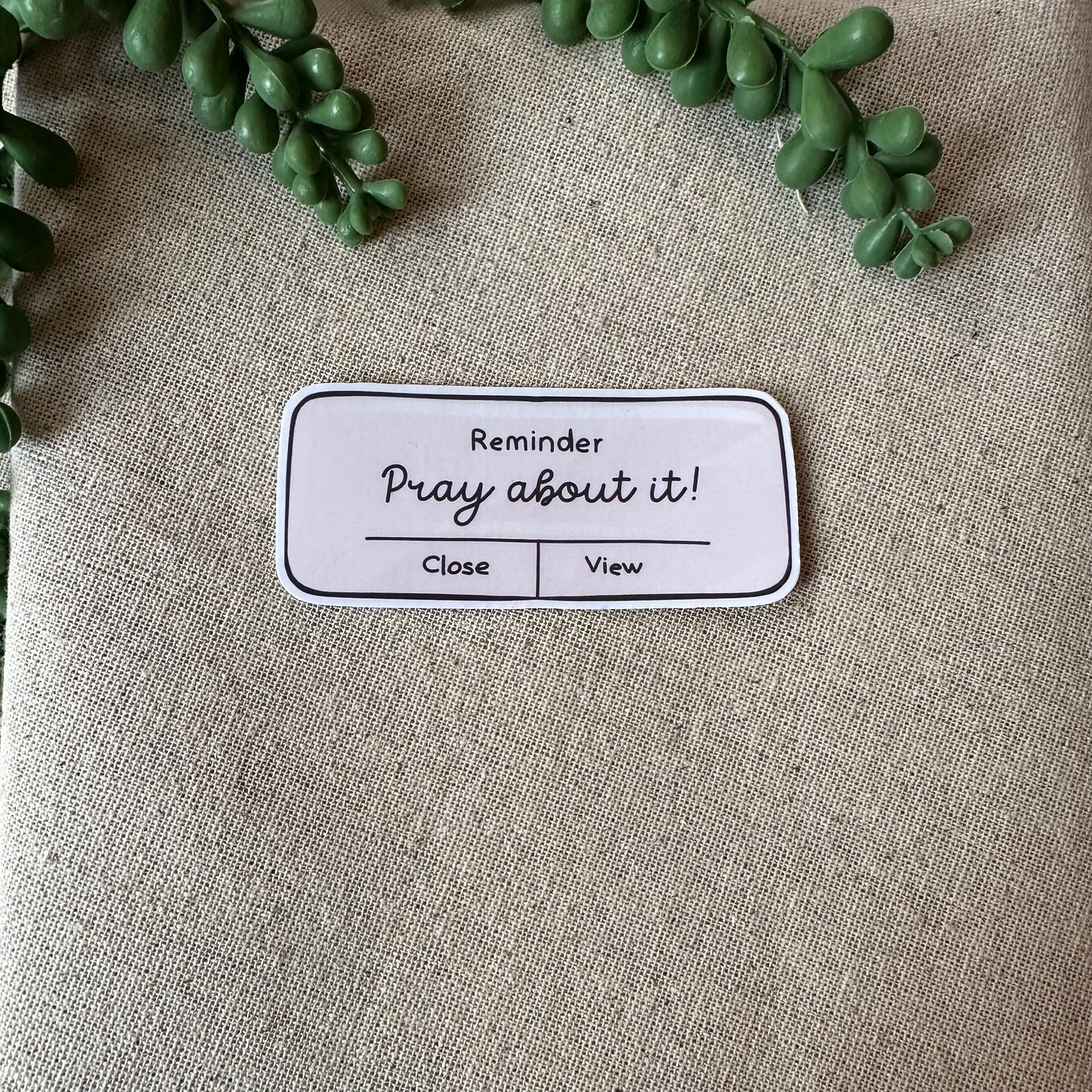 Prayer Reminder Sticker