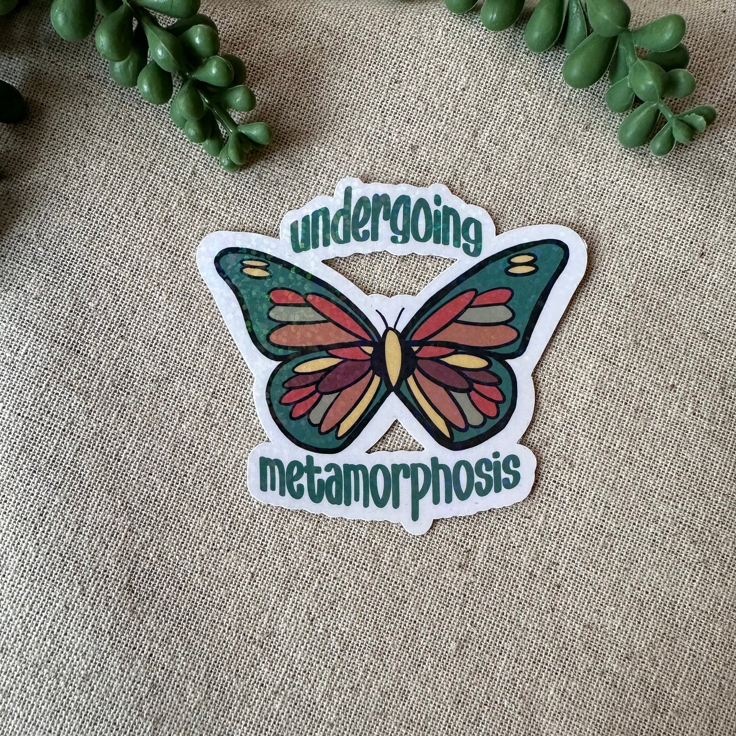 Metamorphosis Butterfly Sticker