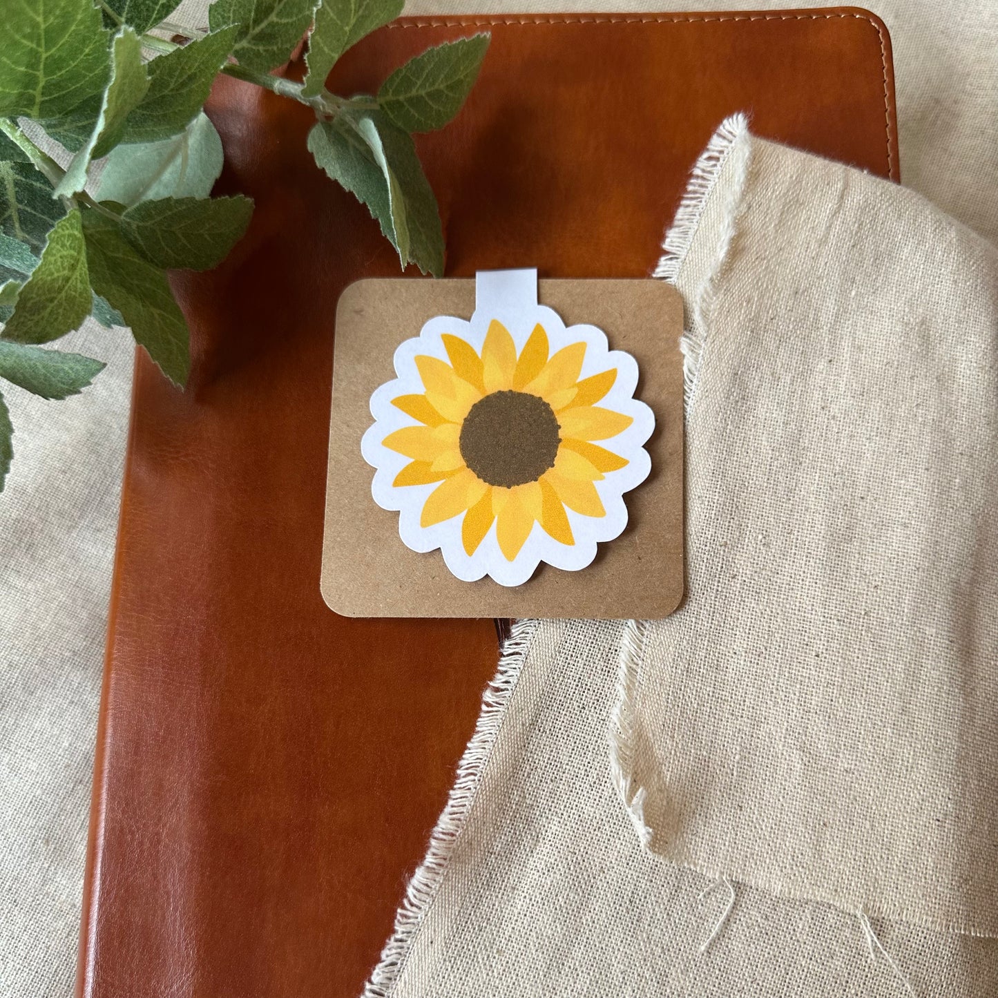 Sunflower Magnetic Bookmark