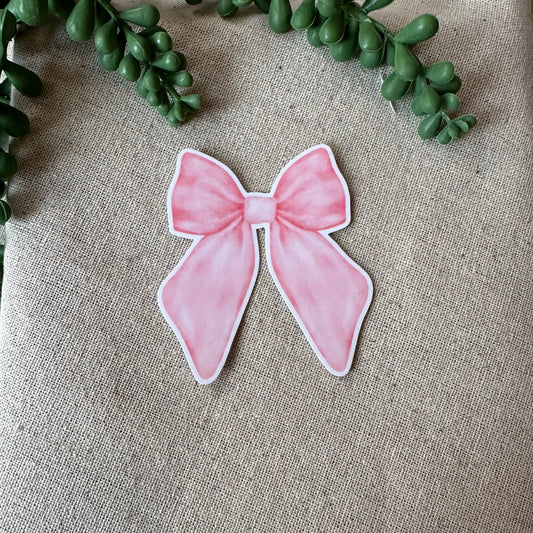 Pink Bow Sticker