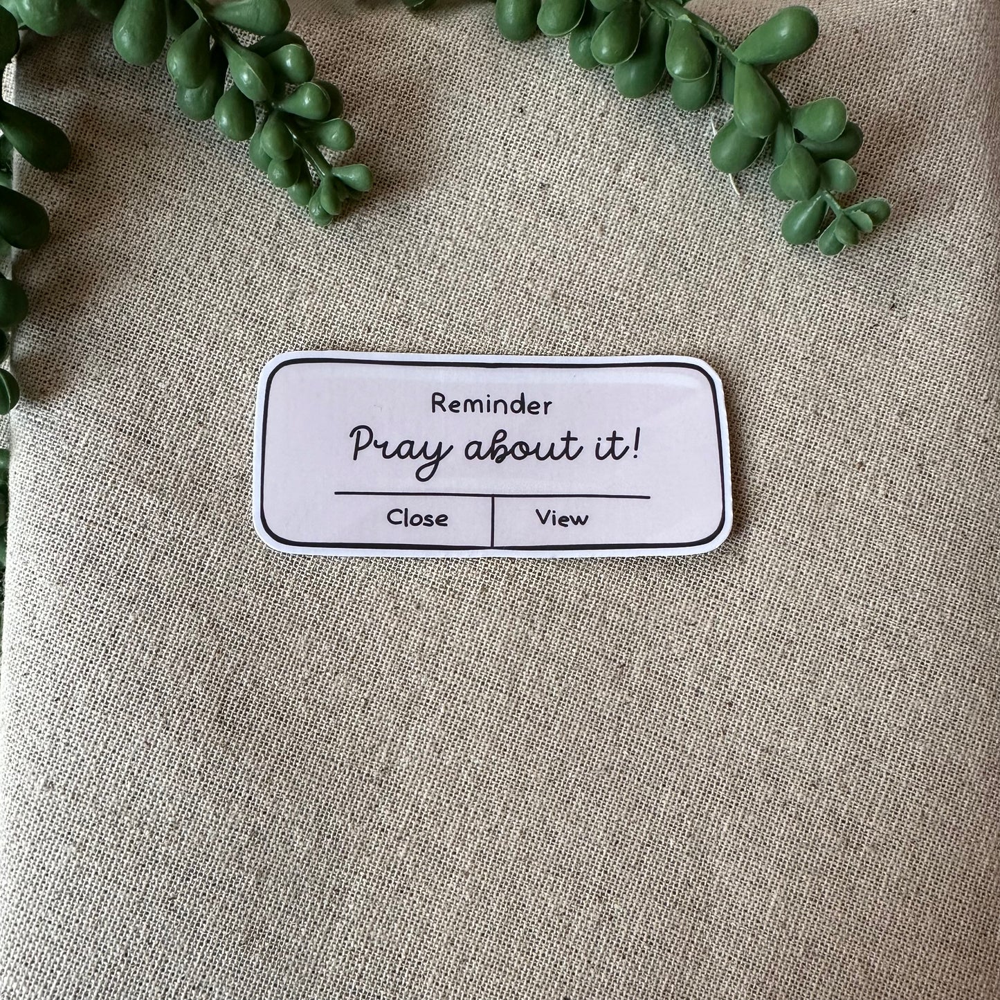 Prayer Reminder Sticker