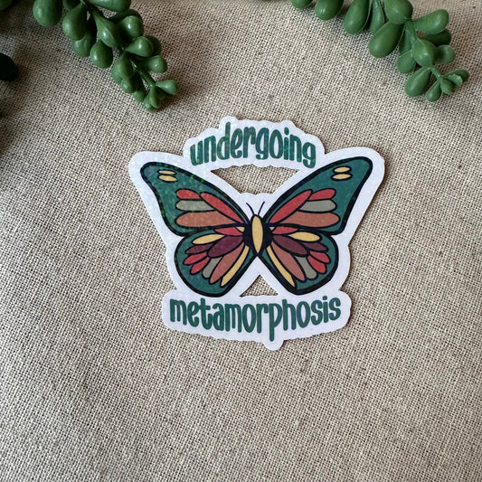 Metamorphosis Butterfly Sticker