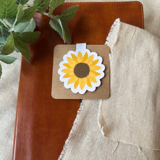 Sunflower Magnetic Bookmark